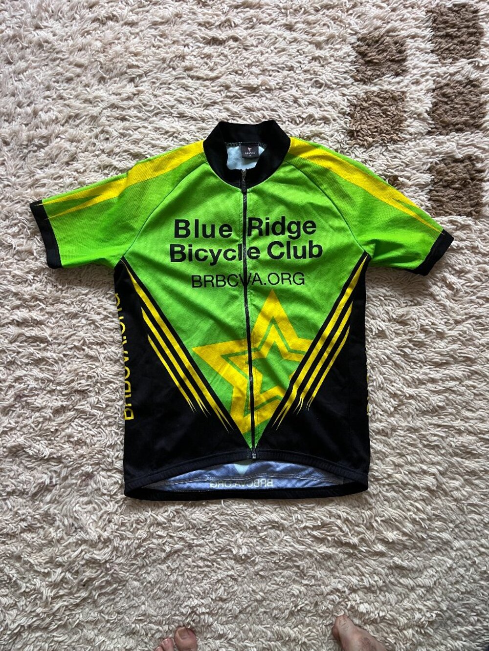 Nalini Blue Ridge Bicycle Club Green Cycling Jersey Size XL